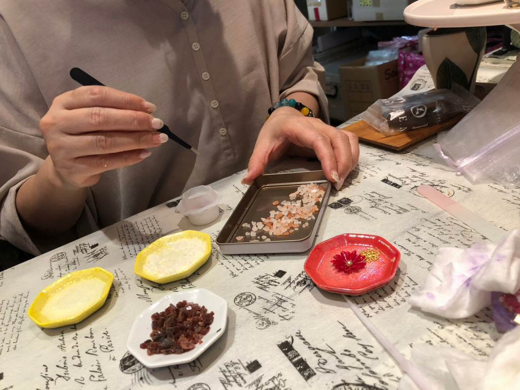 松山市「アトリエ・ラ・パ―ジュ」盛り塩講座