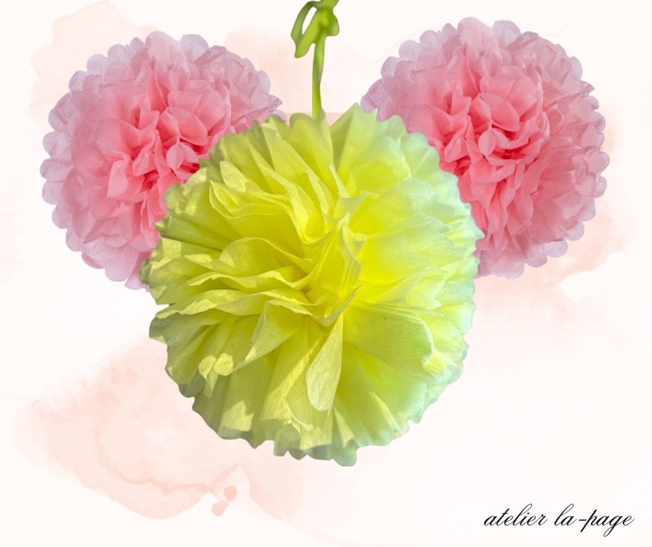 松山市「アトリエ・ラ・パ―ジュ」フラワーポンポン